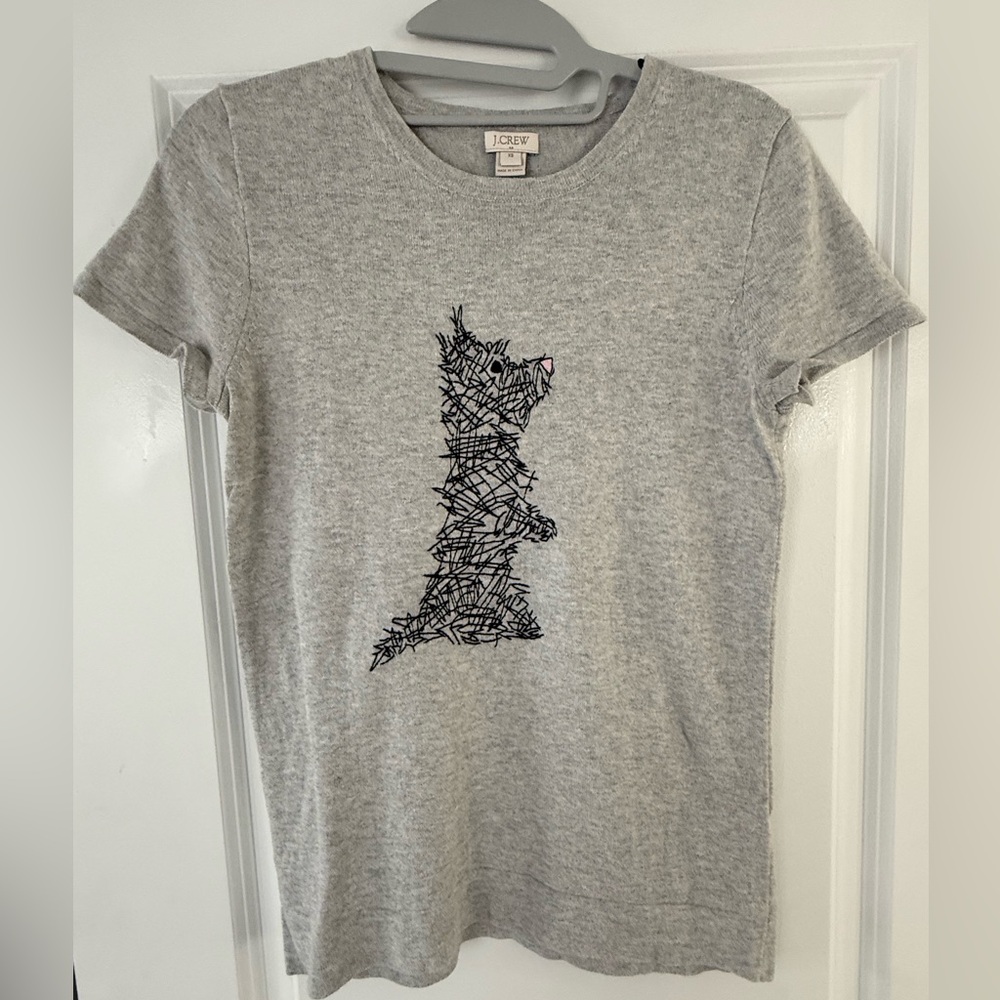 J. Crew XS Westie short sleeve sweater blouse